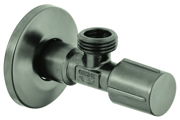 GROHE Eckventil 22041_1 1/2"x1/2" langer Schubschaft satin steel, 22041MS1