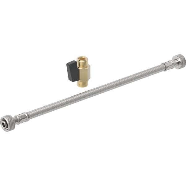 Geberit Panzerschlauch m. Kugelhahn
