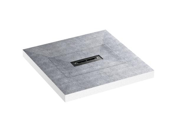 Dallmer Duschelement DallFlex Compact Plan, DN 40, 0,9 x 0,9 m, 540133