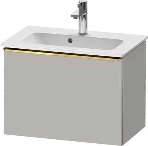 Duravit D-Neo Waschtischunterbau wandhängend Betongrau Matt 610x372x440 mm - DE4268034070000