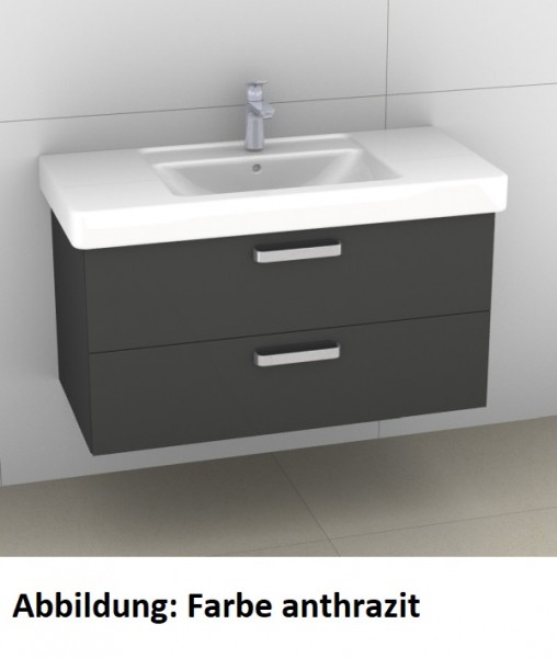 Artiqua 414 Waschtischunterschrank für Subway/Omnia Architectura 611610 Oxid Dunkelgrau quer, 414-WU