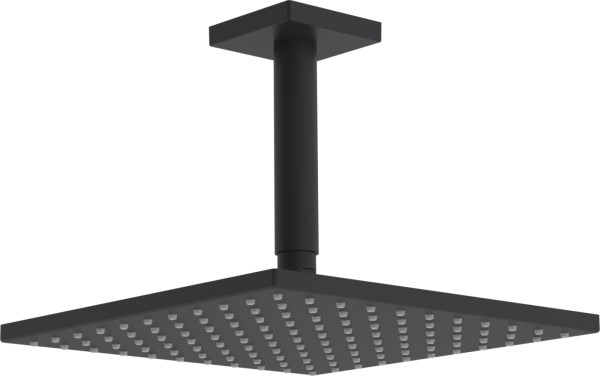 Hansa Kopfbrause HANSAVIVA 0419 Rosette eckig, 1-strahlig 250x250 mm DN15 Matt-Schwarz, 0419034033