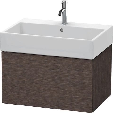 Duravit L-Cube Waschtischunterbau wandhängend Eiche dunkel gebürstet Matt 684x459x394 mm - LC6176072