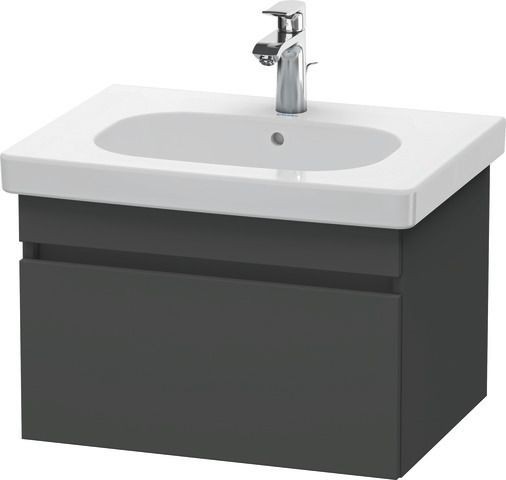 Duravit DuraStyle Waschtischunterbau wandhängend Graphit Matt 600x453x398 mm - DS638304949