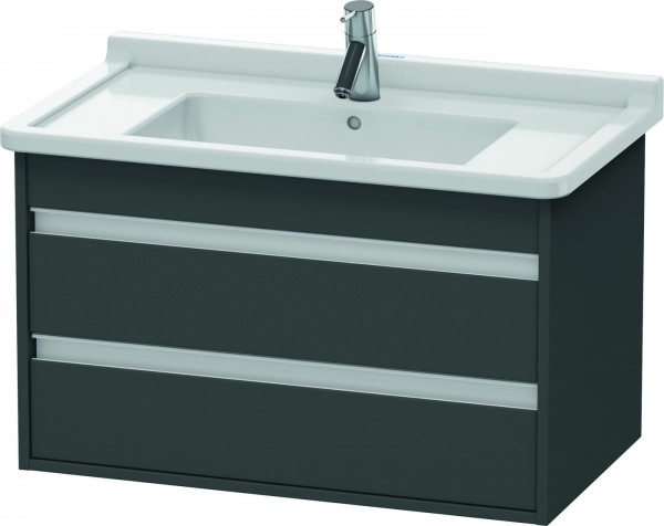 Duravit Ketho Waschtischunterbau wandhängend Graphit Matt 800x455x480 mm - KT664404949