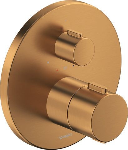 Duravit Thermostatarmaturen Thermostat Unterputz, 1 Verbraucher Bronze Gebürstet 170x94x170 mm - TH4