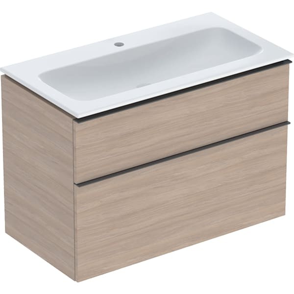 Geberit iCon Set Möbel-Waschtisch mit Unterschrank, 2 Schubladen