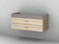 Sanipa Sanipa Waschtischunterschrank 2morrow MT55201, Weiss-Matt, H:435, B:950, T:447 mm