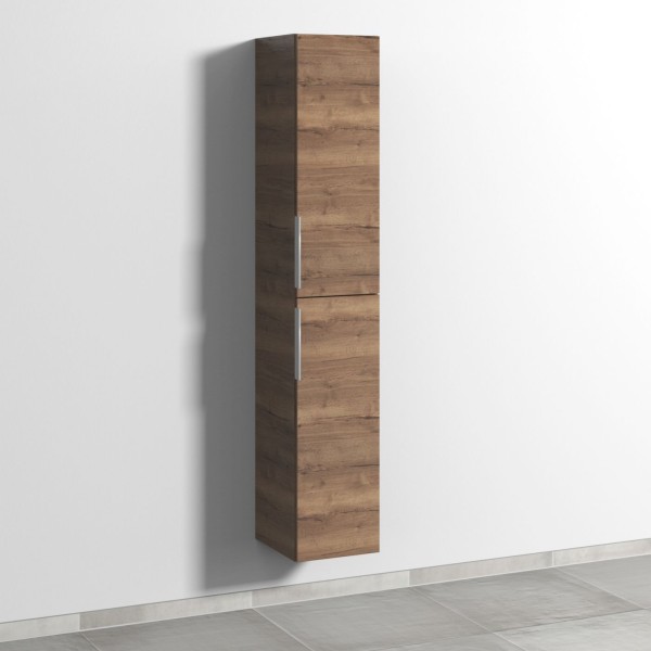Sanipa 3way Hochschrank mit 2 Türen, Eiche-Tabak