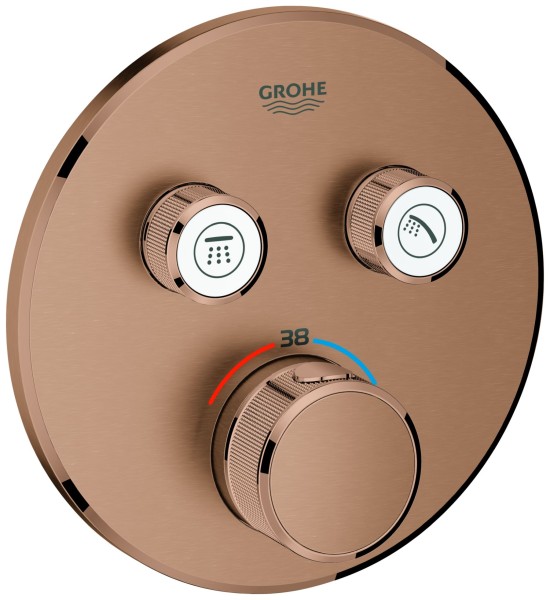 GROHE Thermostat Grohtherm SmartControl 29119 FMS rund 2 ASV warm sunset geb., 29119DL0