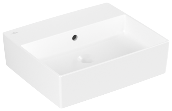 Villeroy & Boch Aufsatzwaschbecken Memento 2.0 498x 420mm, mit Überlauf Stone White cplus