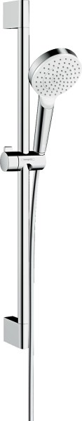 Hansgrohe Brausenset Crometta 1jet EcoSmart 6 l/min/Unica 650mm weiss/chrom, 26554400
