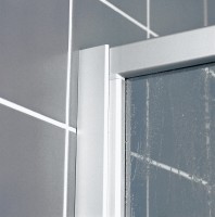 Vorschau: Kermi Viertelkreis Nova Vorschau: Kermi Viertelkreis Nova 2000 R48 V11 x1850, weiss, Kunstglas Kerolan Fontana, N2R48V111821K