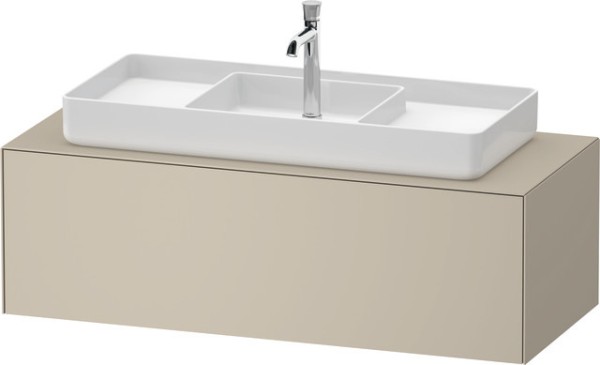 Duravit White Tulip Konsolenwaschtischunterbau wandhängend Taupe Seidenmatt 1300x550x408 mm - WT4977