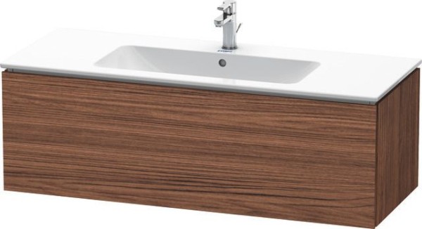 Duravit L-Cube Waschtischunterbau wandhängend Nussbaum dunkel Matt 1220x481x400 mm - LC614302121