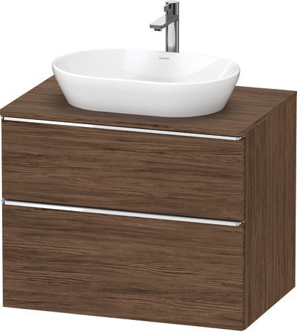 Duravit D-Neo Konsolenwaschtischunterbau wandhängend Nussbaum dunkel Matt 800x550x664 mm - DE4967010
