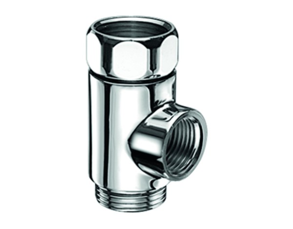 Schell T-Stück mit Überwurfmutter 3/4" chrom