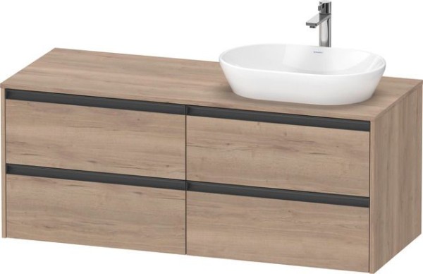 Duravit Ketho2 Konsolen-Waschtischunterbau wandhängend 1400x550x568 Ei