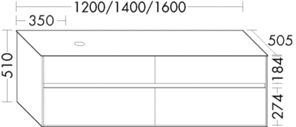 Burgbad Waschtischunterschrank rc40 Eiche Authentic/Eiche Hellgrau, SGGF120LF4608A0100