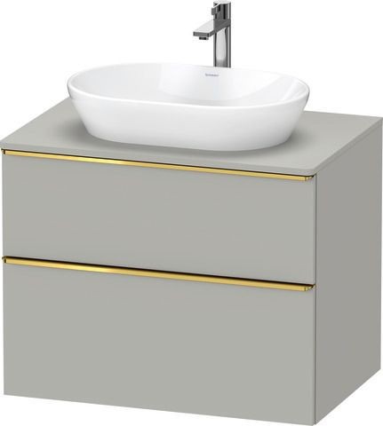 Duravit D-Neo Konsolenwaschtischunterbau wandhängend Betongrau Matt 800x550x664 mm - DE4967034070000