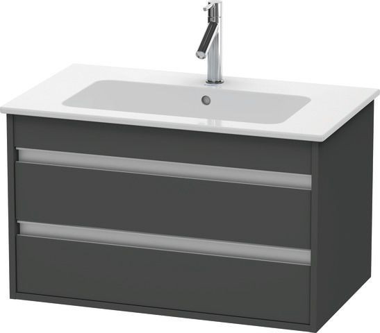 Duravit Ketho Waschtischunterbau wandhängend Graphit Matt 800x475x480 mm - KT642904949