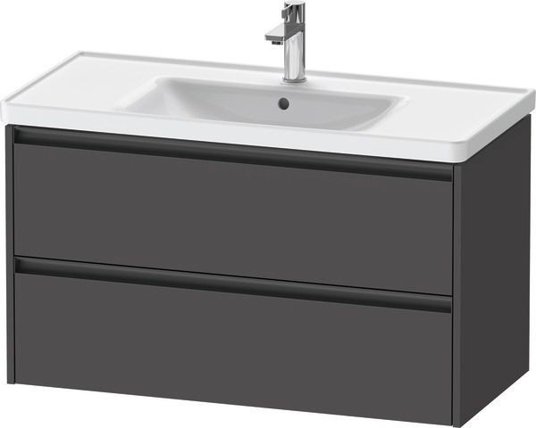 Duravit Ketho.2 Waschtischunterbau wandhängend Graphit Matt 984x455x549 mm - K25284049490000