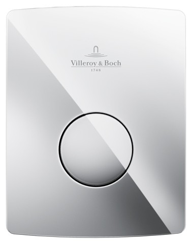 Villeroy & Boch Urinal-Betätigungsplatte ViConnect 162x62x128mm 1-Mengen-Spülung Verchromt