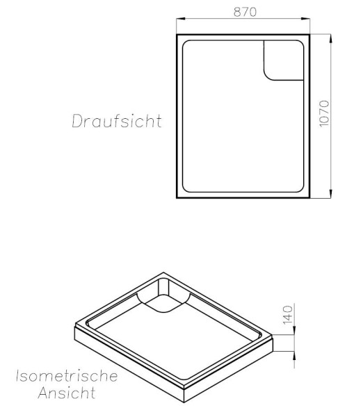 Neuesbad Wannenträger für Kaldewei Superplan NEU 90x110x2,5