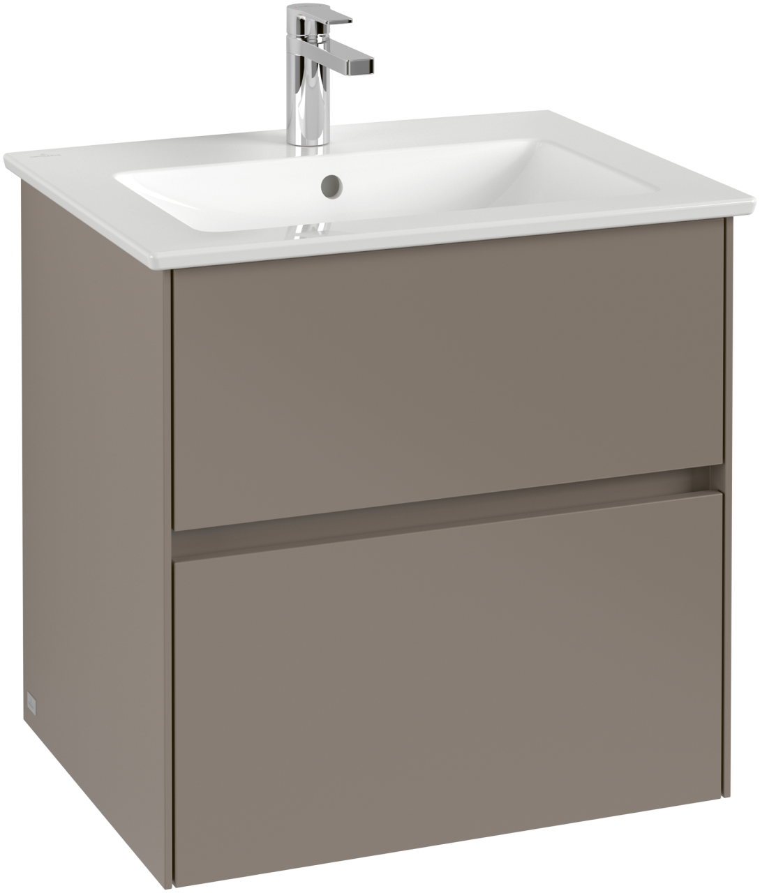 Villeroy & Boch Waschtischunterschrank Collaro 611x610x480mm 2 Ausz. Waschbecken mittig Marine Blu C14300VQ