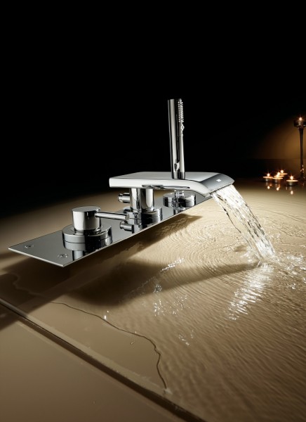 Tres Max-Tres Einhebel Wannenrandbatterie