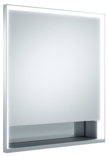 Keuco Spiegelschrank Royal Lumos 14311,li Wandeinbau,silber-eloxiert,650x735x165mm, 14311171201