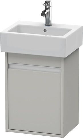 Duravit Ketho Waschtischunterbau wandhängend Betongrau Matt 400x320x550 mm - KT6630R0707