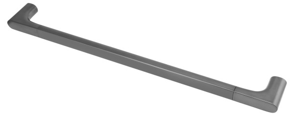 Keuco Badetuchhalter Edition 400 11501, Schwarzchrom gebürstet, 800 mm, 11501130800