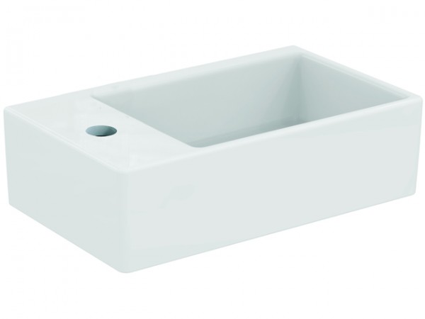 Ideal Standard Handwaschbecken Strada B:450, T:270, H:130mm, links , Weiß mit Ideal Plus K0817MA