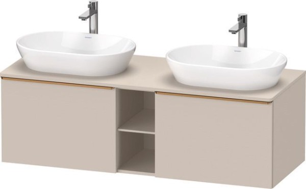 Duravit D-Neo Konsolenwaschtischunterbau wandhängend Taupe Matt 1400x550x459 mm - DE4950B04910000