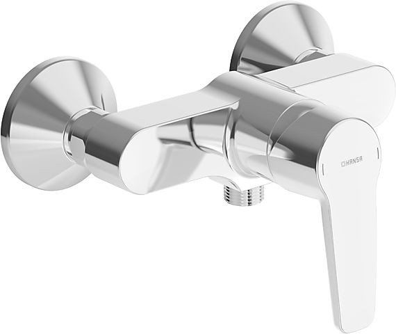 Hansa Einhand-Brause-Batterie Wandaufbau Hansapolo 5145 verchromt, 51450163