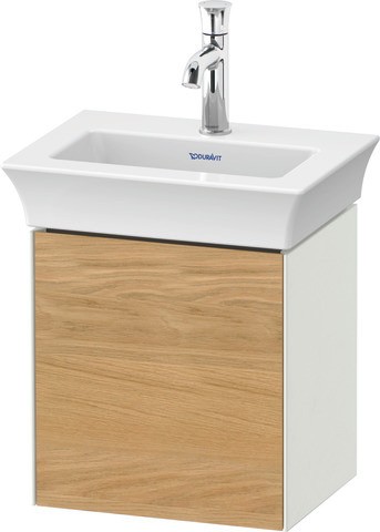 Duravit White Tulip Waschtischunterbau wandhängend Natur Eiche & Weiß Matt & Seidenmatt 384x298x410