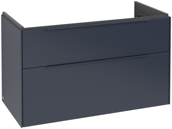 Villeroy & Boch Subway 3.0 Waschbeckenunterschrank, 2 Auszüge, 973 x 579 x 462 mm, Marine Blue / Mar