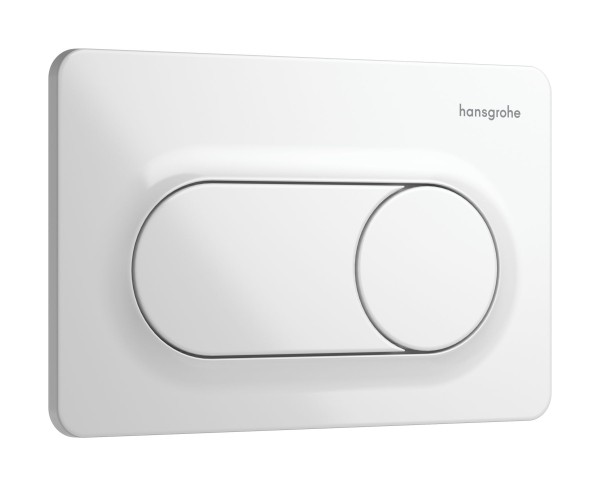 Hansgrohe iFrame Original S Betätigungsplatte für 2-Mengen-Spülung, Weiß, 66002450