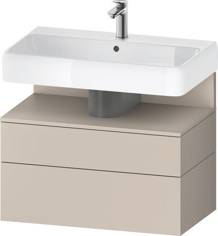 Duravit Qatego Waschtischunterbau wandhängend Taupe Matt 790x470x590 mm - QA4394091910010