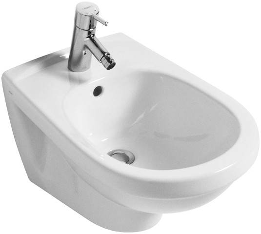 Villeroy & Boch Bidet Saval 2.0 355x550mm mit Überlauf wandhängend Weiss Alpin