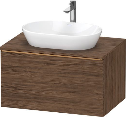 Duravit D-Neo Konsolenwaschtischunterbau wandhängend Nussbaum dunkel Matt 800x550x459 mm - DE4947004