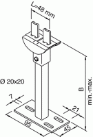 Zehnder Zubehör Zehnder Zubehör Fußkonsole EFK 1-238