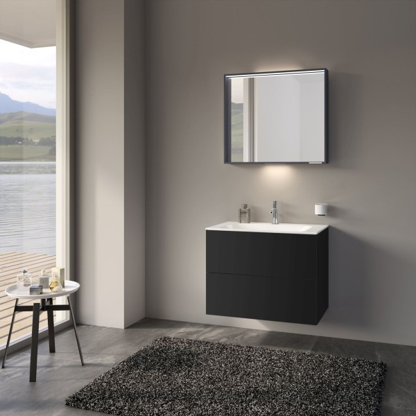 Keuco X-Line Spiegel mit LED-Beleuchtung vulkanit, 33298972500