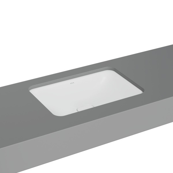VitrA New Metropole Unterbauwaschtisch rechteckig 60 x 40 cm ohne Überlaufschlitz,7535B401-1083