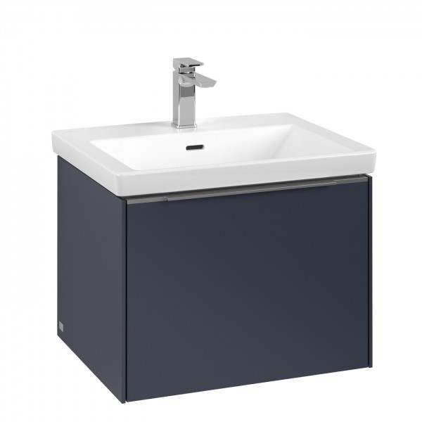 Villeroy & Boch Subway 3.0 Waschbeckenunterschrank, 1 Auszug, 572 x 432 x 462 mm, Marine Blue / Mari