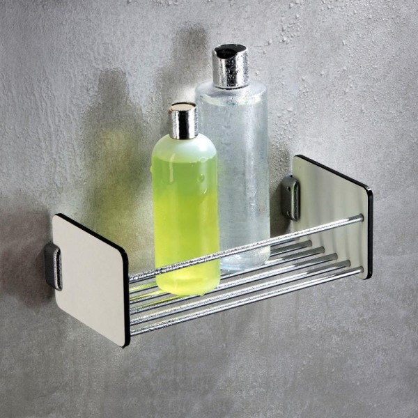 Giese Duschkorb weiss/chrom Version kurz, 11220-02