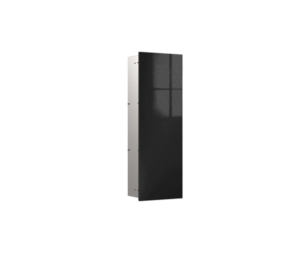emco Schrankmodul asis pure mit Glasfront Türanschlag rechts, Unterputz, 730mm, schwarz, 975527507