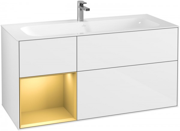 Villeroy & Boch Waschtischunterschrank Finion F06 1196x591x498mm mit Regalelement, F060HFGF