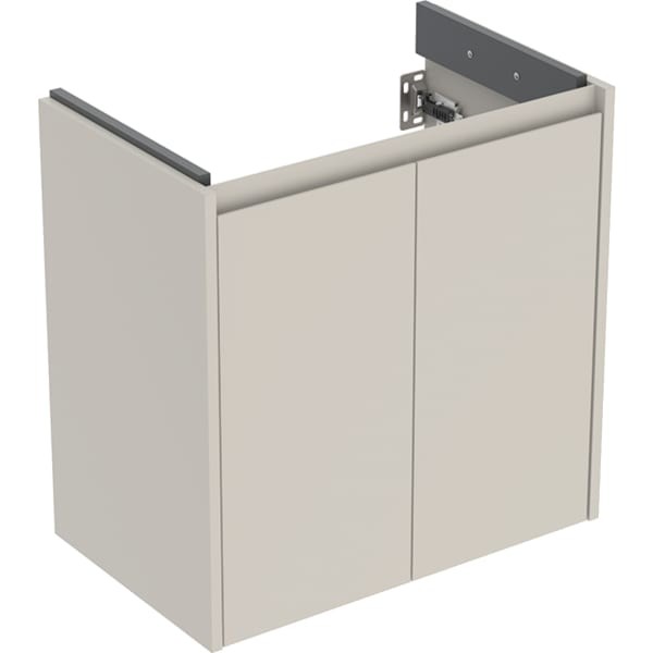 Geberit Renova Compact Unterschrank für Waschtisch, mit zwei Türen: 59.1x60.6x36.4cm, 504085DB1